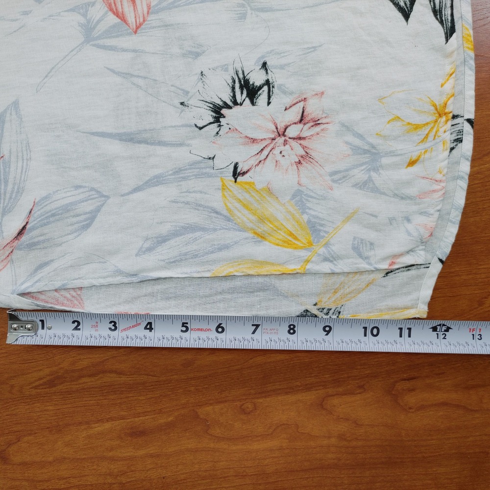 C&C California Floral Print Maxi Dress Braided Strap White Casual Size S - Picture 5 of 8